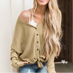 Fall Waffle Knit Cardigan